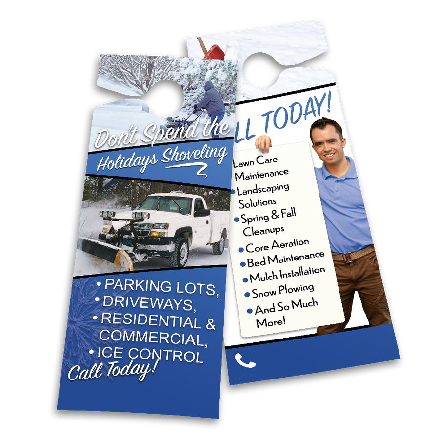 Snow Removal Services - Door Hanger Template