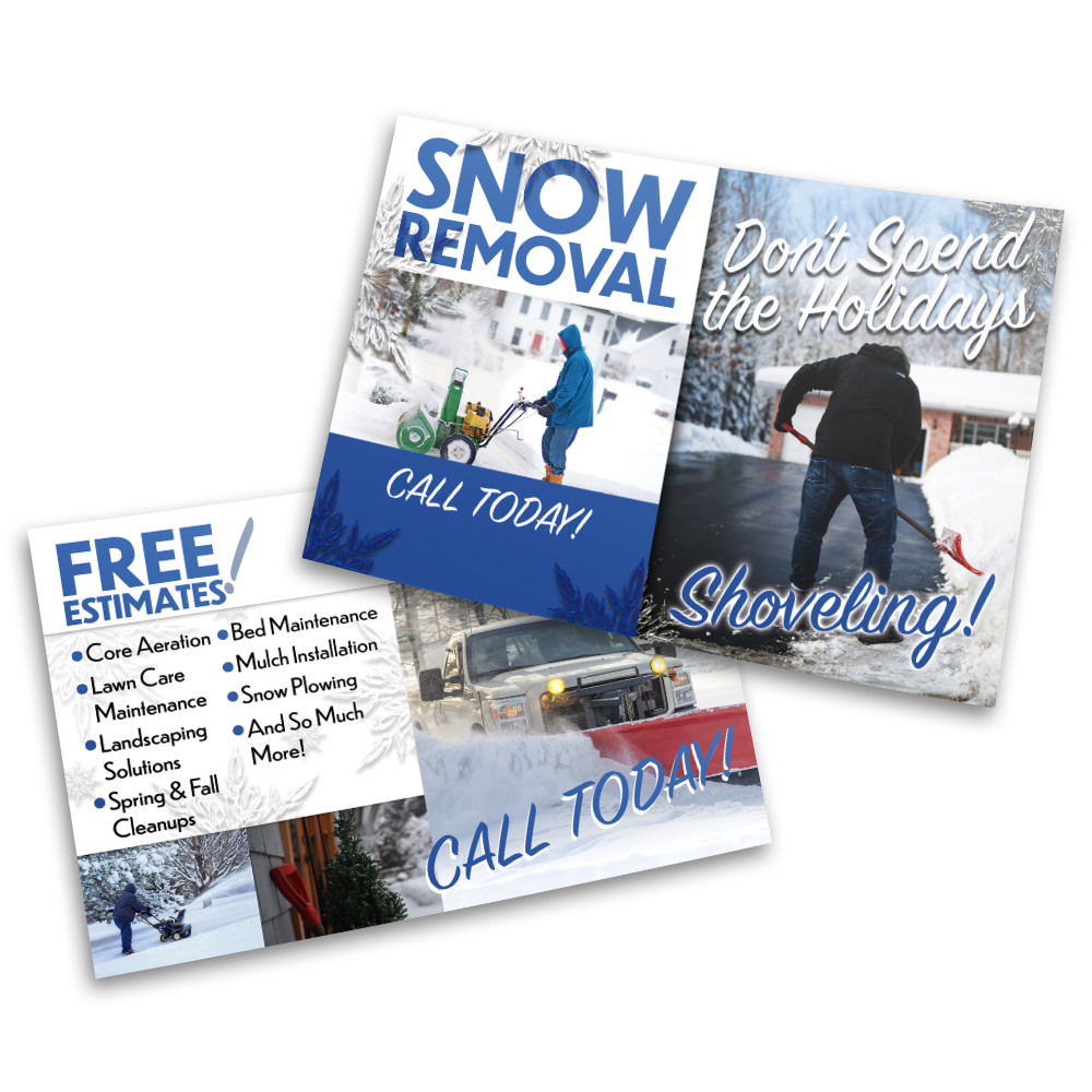 Snow Removal - Postcard Template
