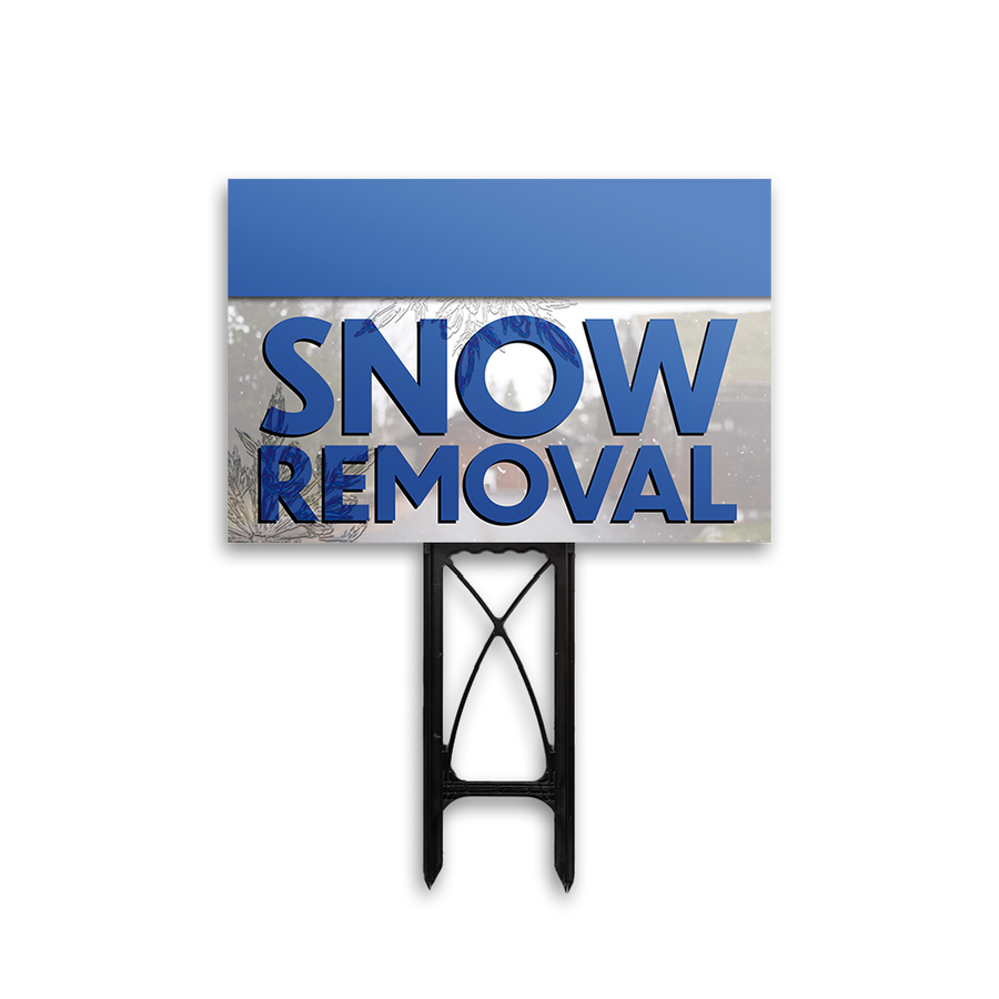 Snow Removal - Yard Sign Template