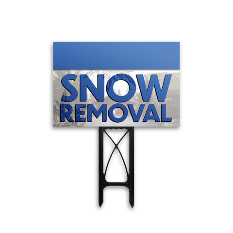 Snow Removal - Yard Sign Template