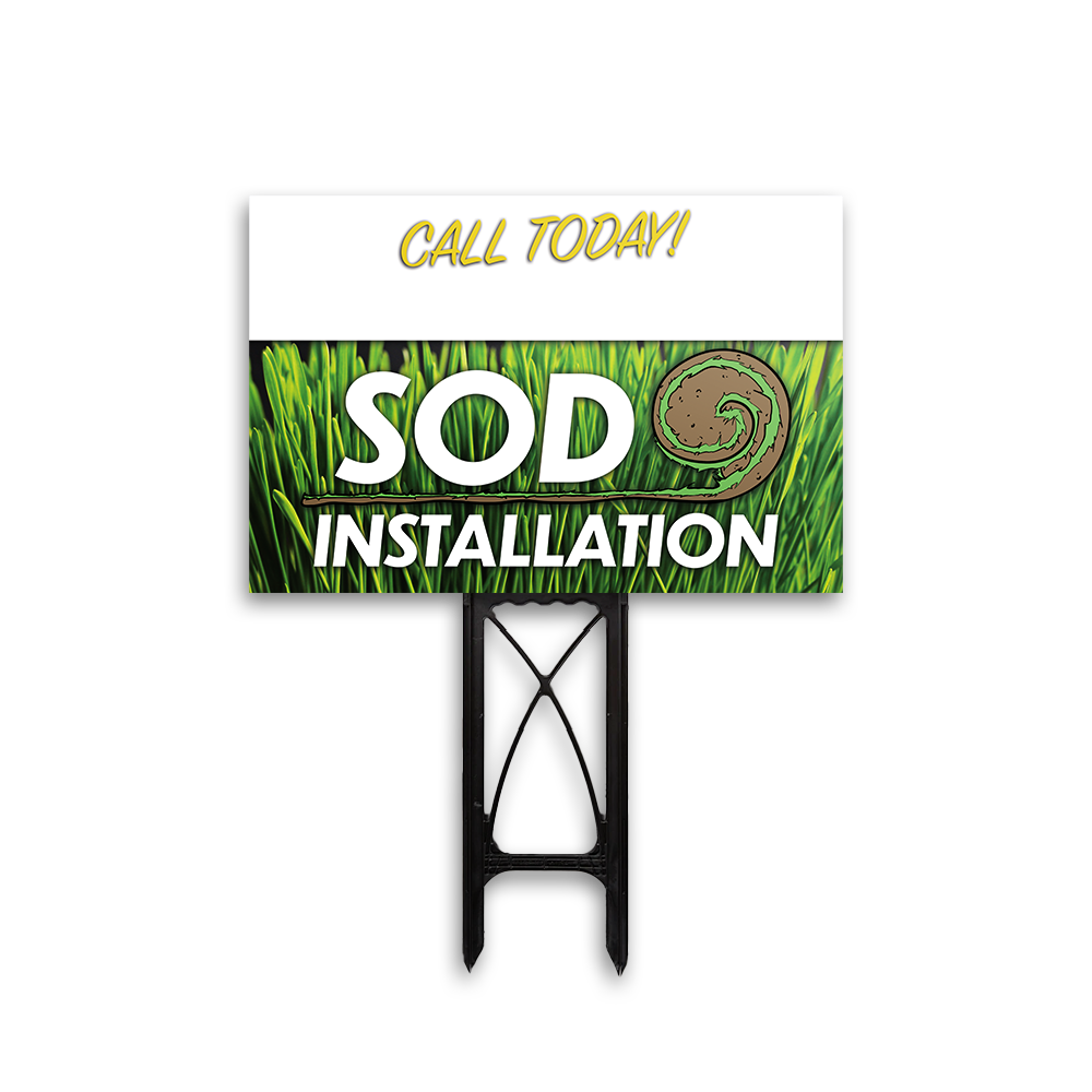 Sod Install - Yard Sign Template
