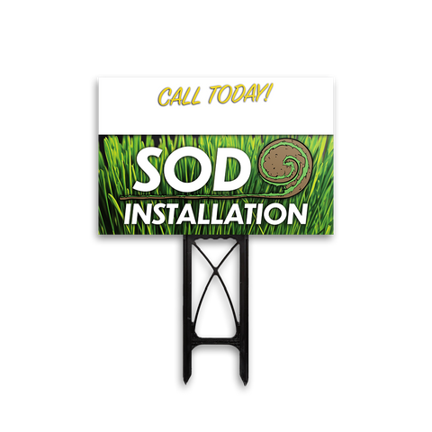 Sod Install - Yard Sign Template