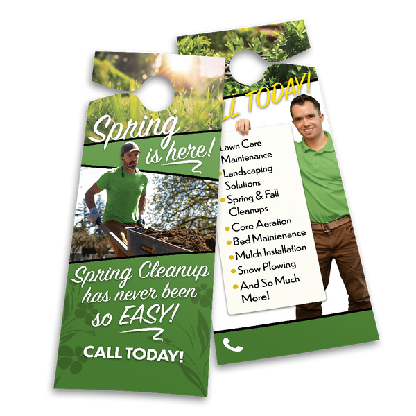 Spring Property Clean Up - Door Hanger Template