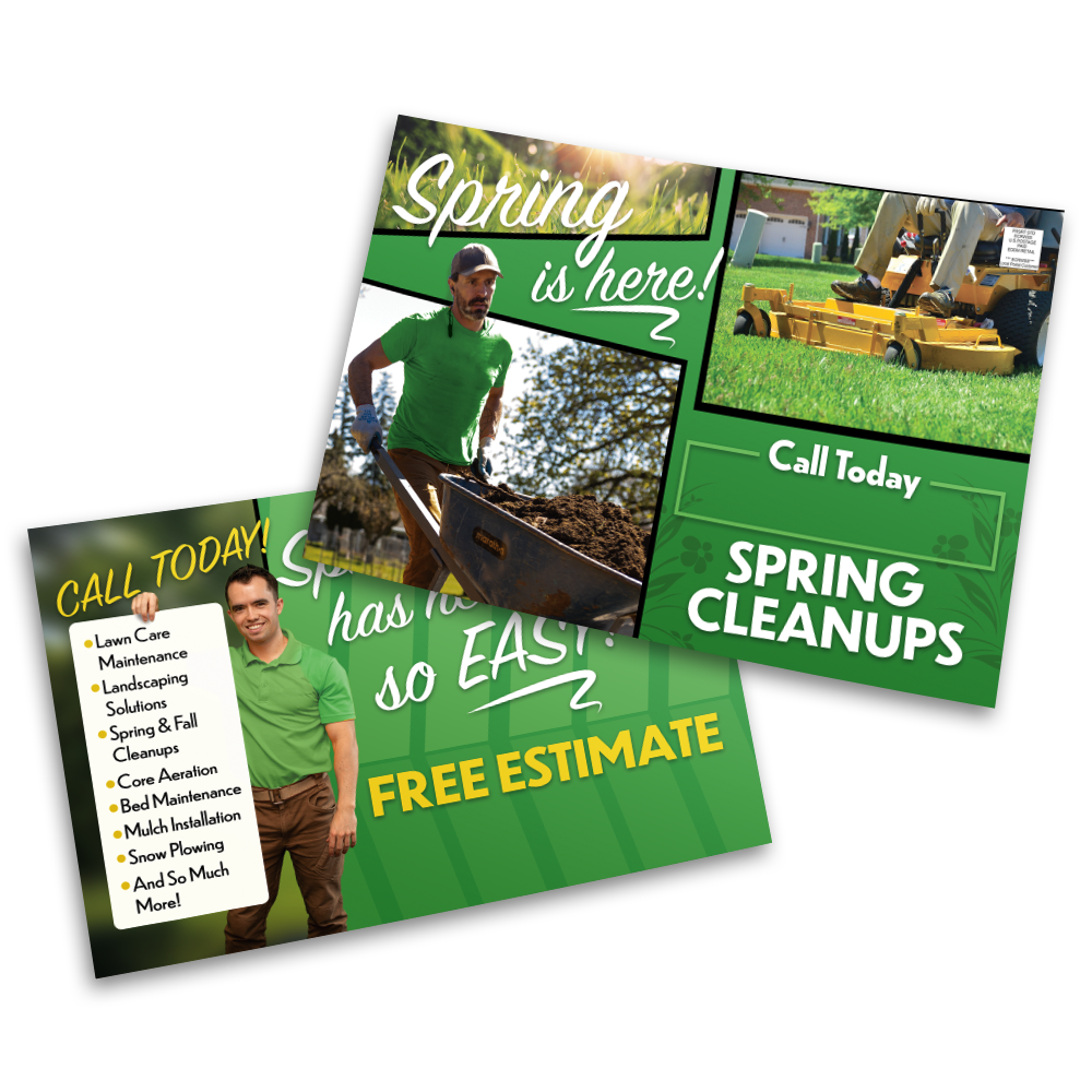 Spring Property Clean Up - Postcard Template