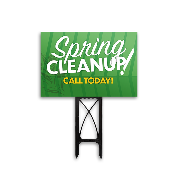 Spring Property Clean Up - Yard Sign Template