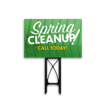 Spring Property Clean Up - Yard Sign Template