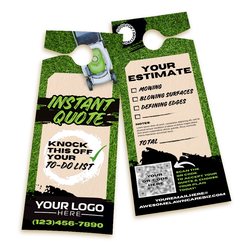 Spring Mowing Instant Quote 3 | Canva Template