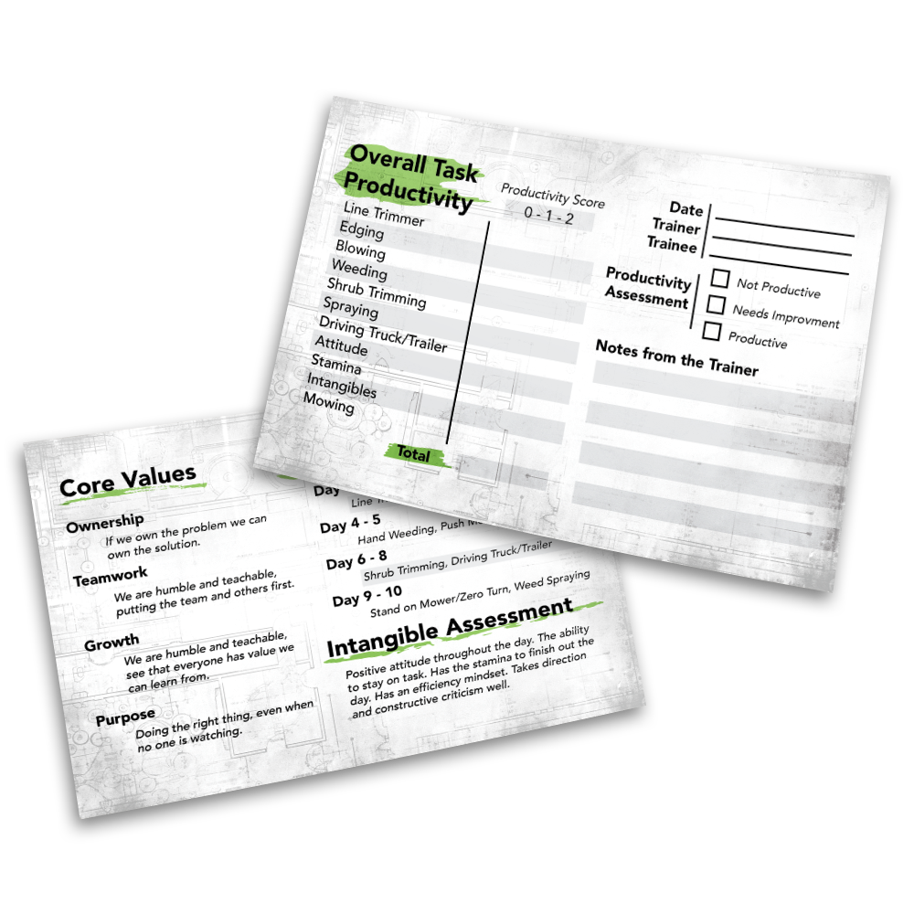 Lawn Care Training Postcard | Canva Template