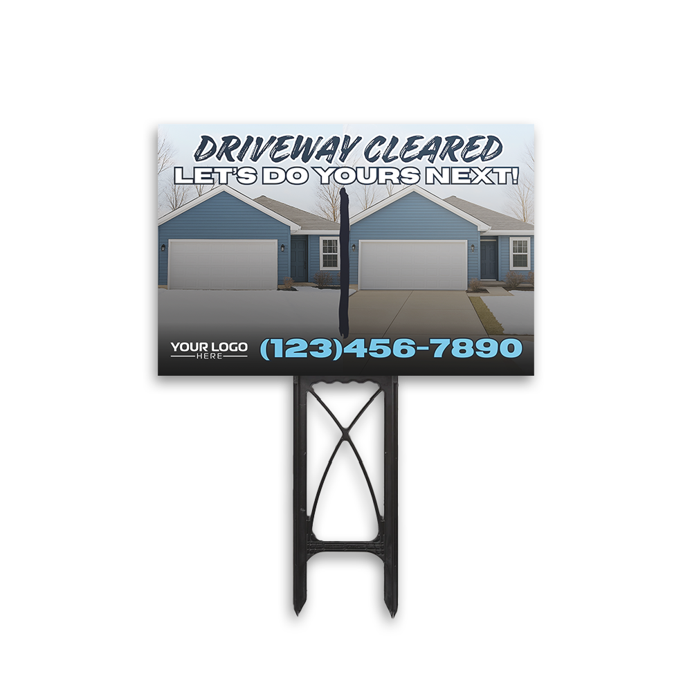 Snow Service for Neighbors Yard Sign