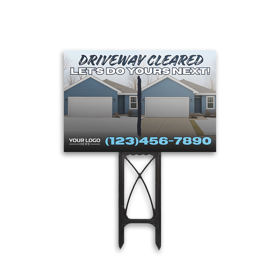 Snow Service for Neighbors Yard Sign