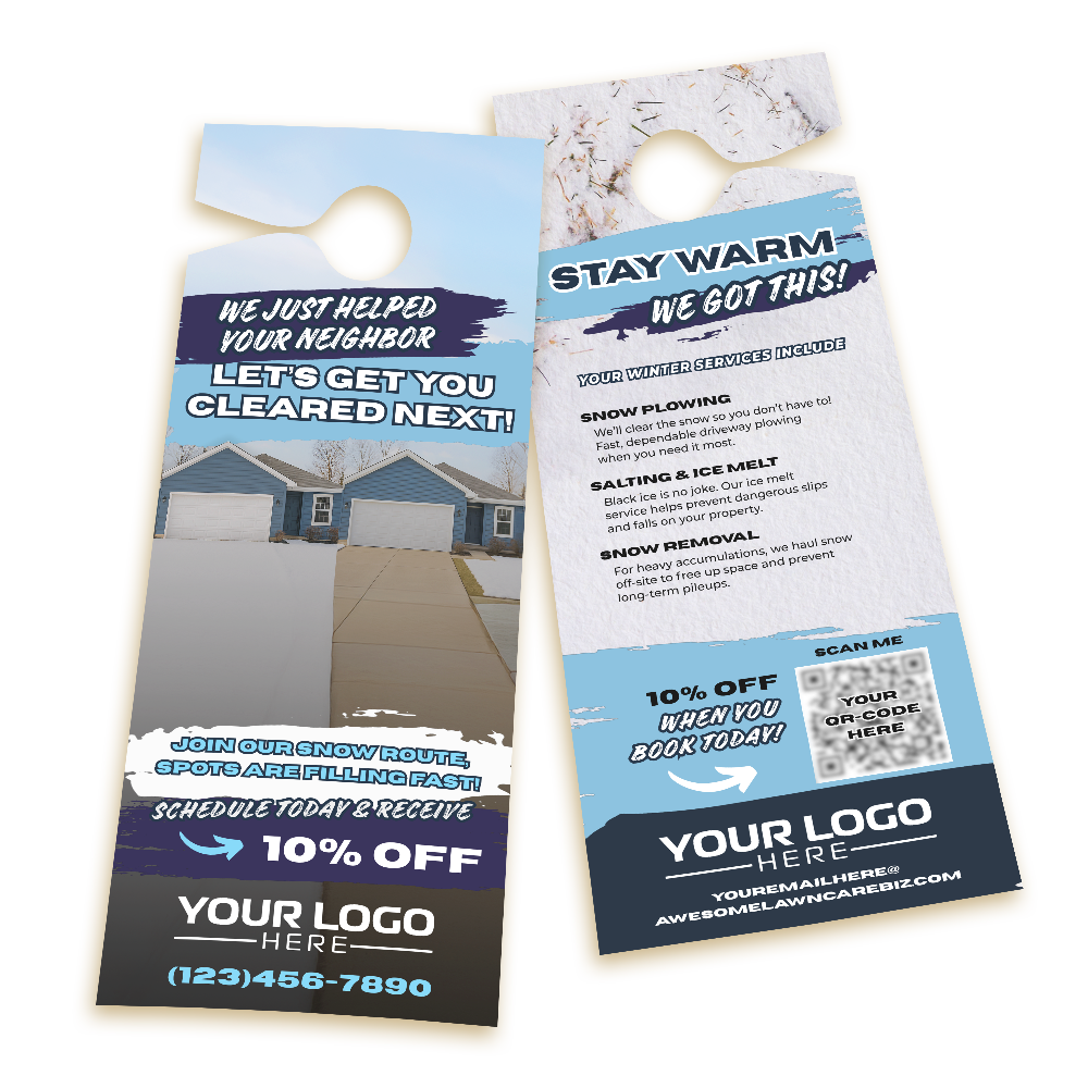 Snow Service for Neighbors Door Hanger