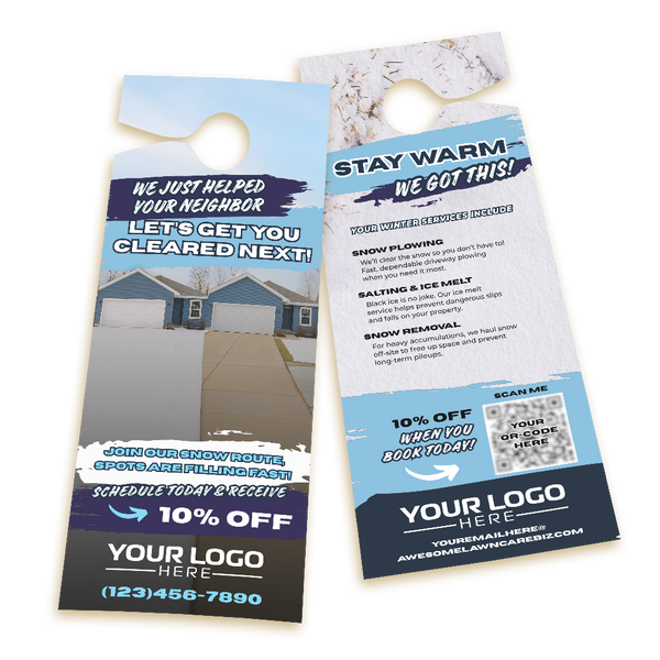 Snow Service for Neighbors Door Hanger