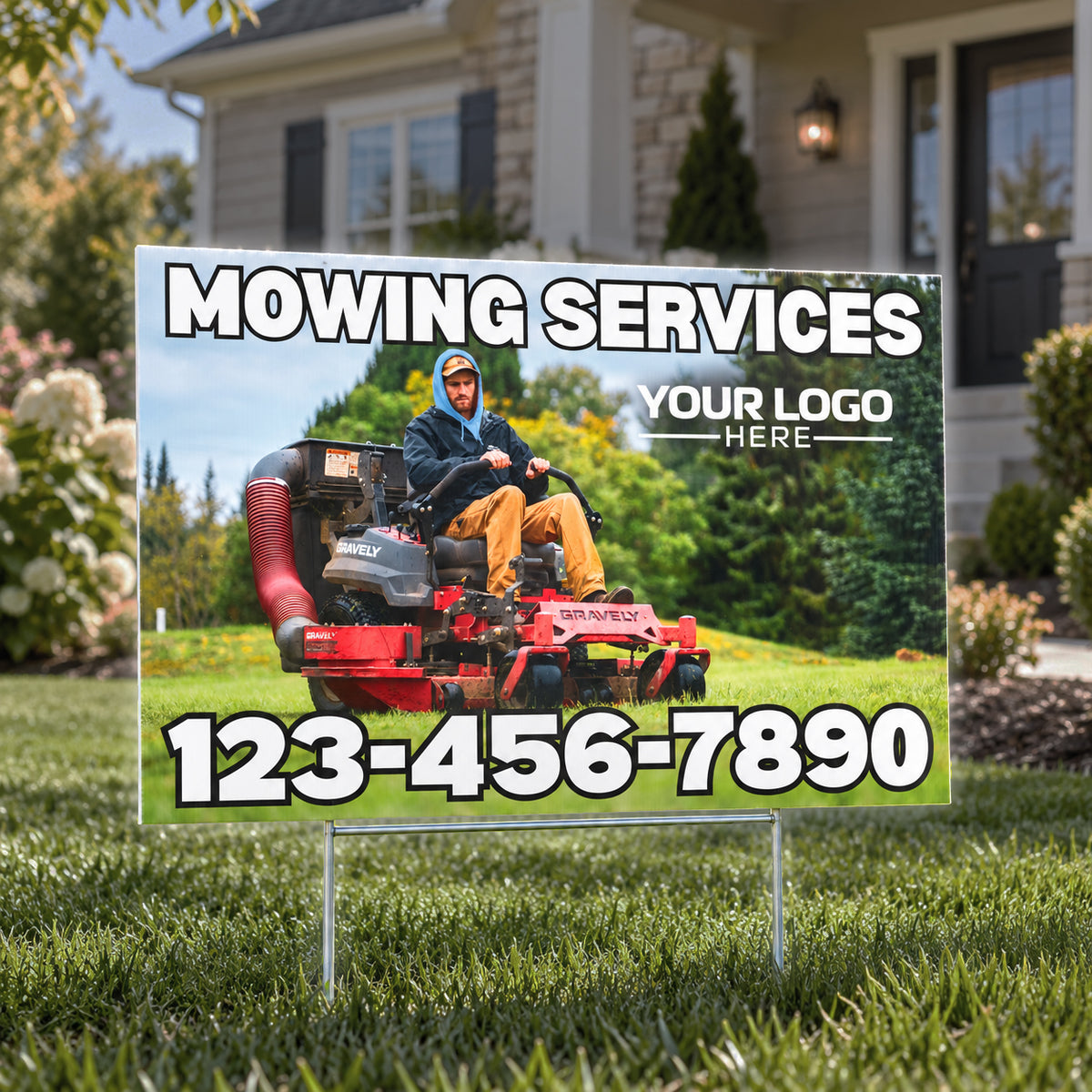 Mowing Services - Yard Sign Template