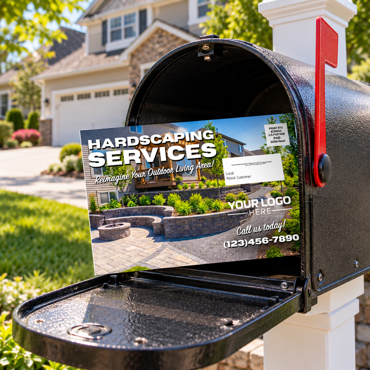Hardscaping Services - Postcard Template