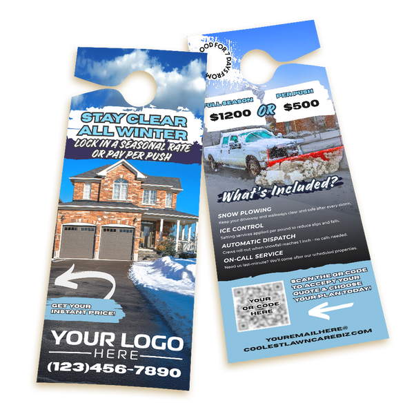Residential Snow Instant Quote Door Hanger