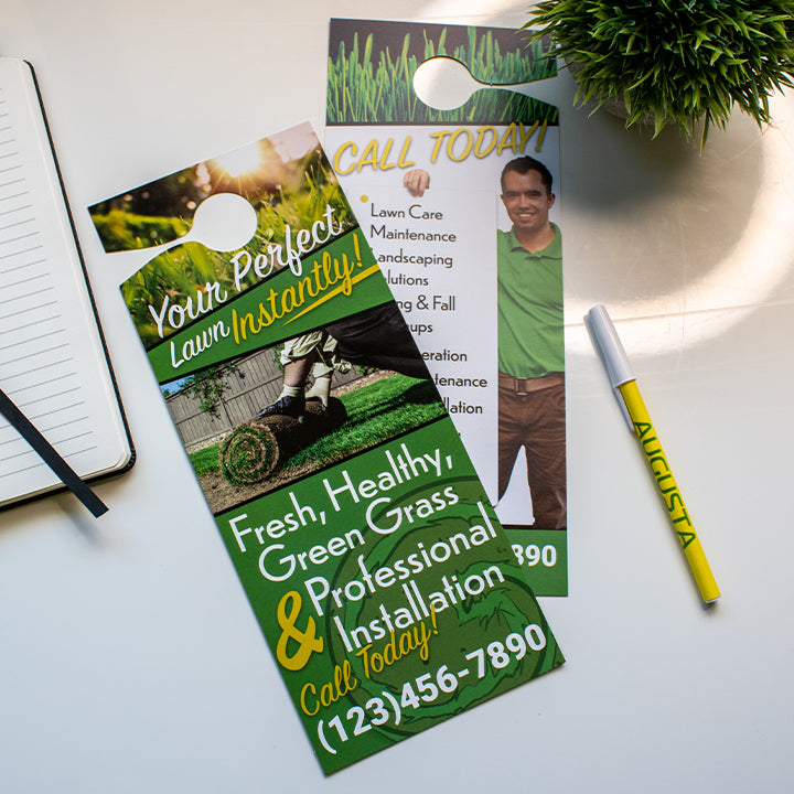 Sod Installation Door Hanger Marketing Template