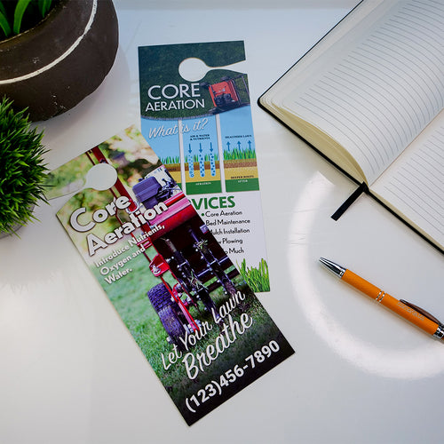 Core Aeration - Door Hanger Template