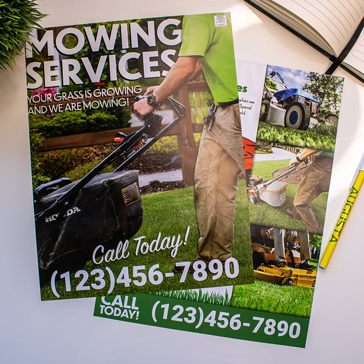 Mowing Services Flyer Design Digital Template