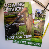 Mowing Services Flyer Design Digital Template