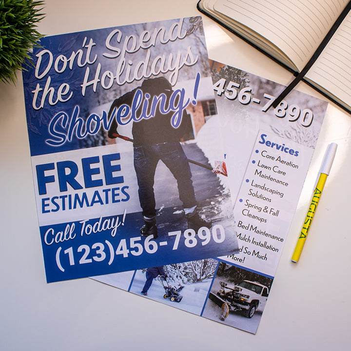 Snow Removal Services Marketing Template Design
