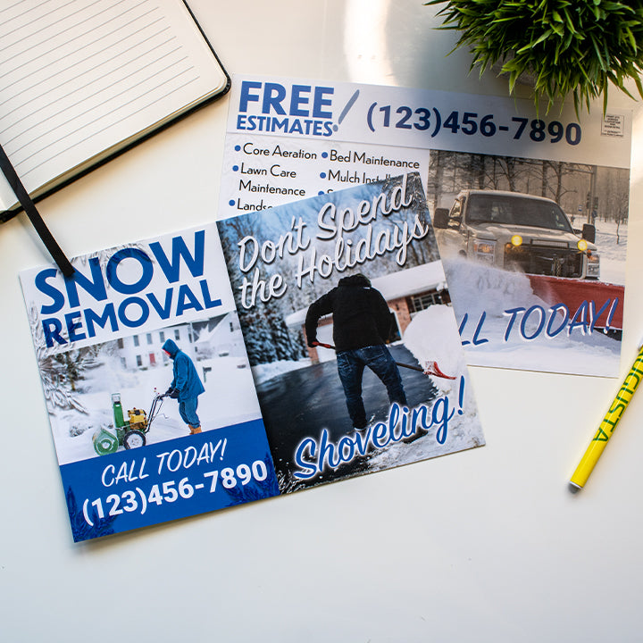 Snow Removal Postcard Marketing Design