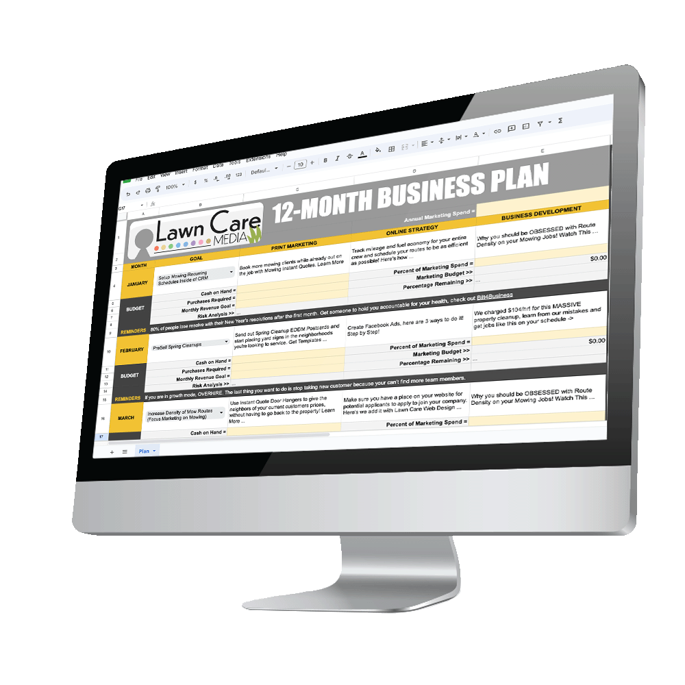 12 Month Lawn Care Business Plan